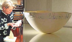 Elisabeth Pott-Bischofberger bei der Arbeit