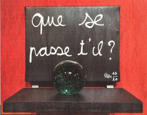 Objekt von Ben Vautier an der 18. Triennale Grenchen.