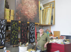 Pedro Meier in seinem Atelier in Olten. (Foto: Eva Buhrfeind)