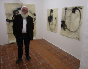 Daniel Gaemperle 2023 in der Galerie Rössli in Balsthal. (Foto: Eva Buhrfeind)